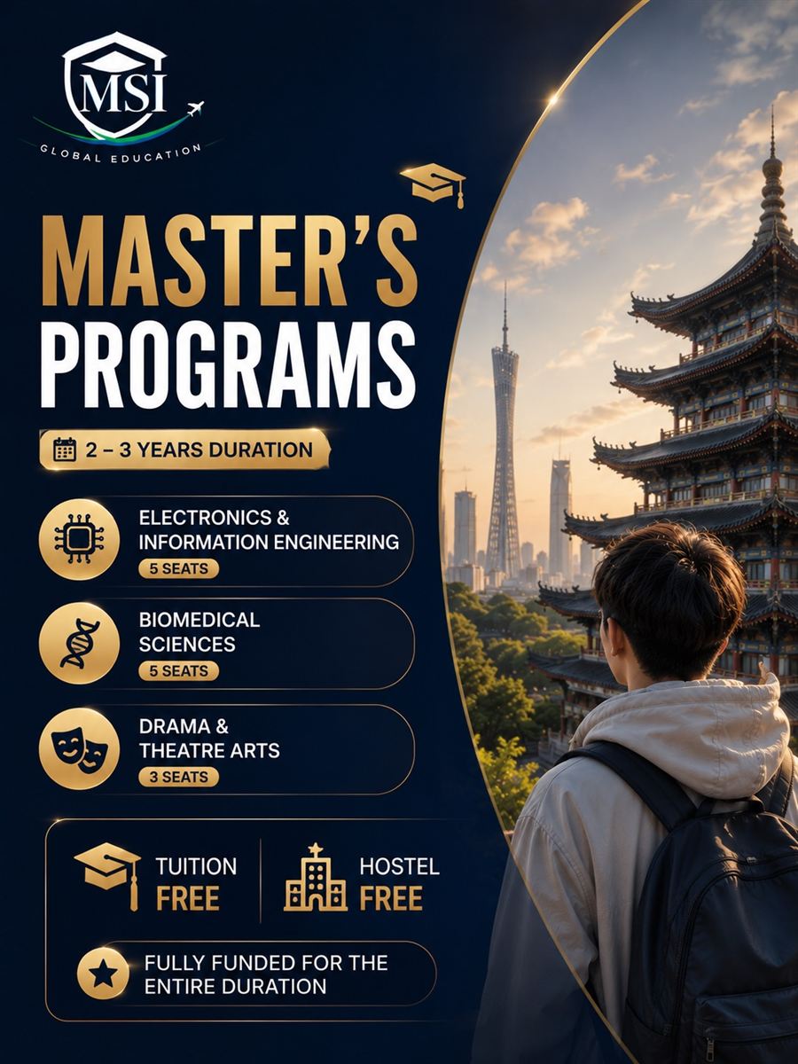 Master's programmes in China, two to three years